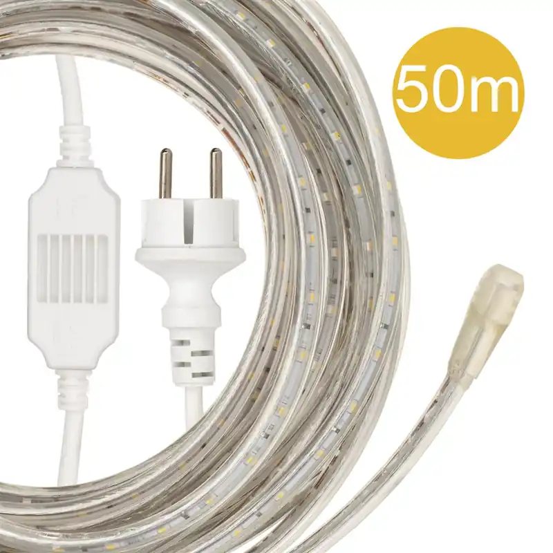 Op voorraad | Bailey LED robust rope 5W/m 380lm/m 60LEDs/m 4000K - 50 meter IP65