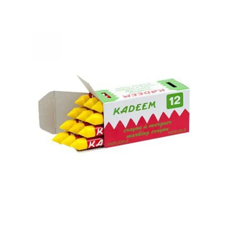 Kadeem merkkrijt geel set van 12 stuks - Alleen deze week