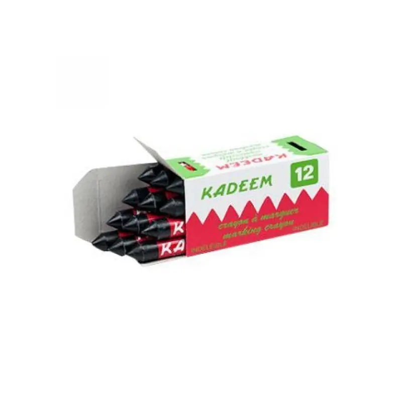 Kadeem merkkrijt zwart set van 12 stuks | Dagdeal