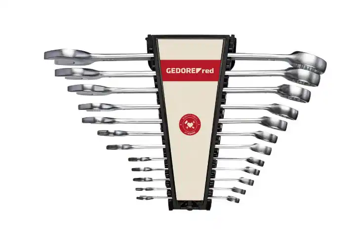 GEDORE steeksleutelset 8-22mm verchroomd set 10-delig - Net binnen