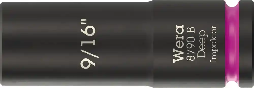 Wera 8790 B Impaktor Deep dop 3/8" aandrijving 9/16" - Op = op