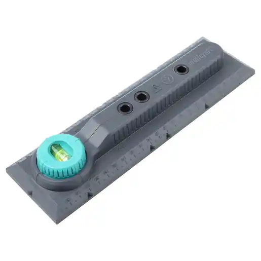 Populair | Wolfcraft boor sjabloon en draaibare waterpas 90gr