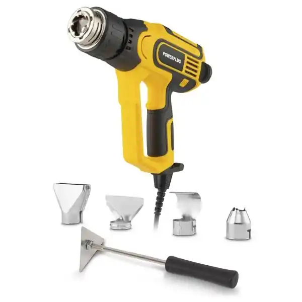 PowerPlus heteluchtpistool 50°C - 660°C 2300W incl. accessoires - Veel gevraagd