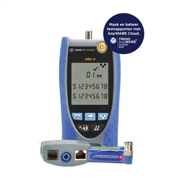 TREND Networks VDV II AnyWARE Basis kabeltester met wiremap, toongenerator en PoE-bescherming | Online bestellen