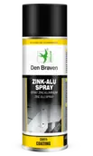 Deal | Den Braven Zwaluw zink-alu spray voor bescherming en afwerken metaal - spuitbus 400ml - aluminium