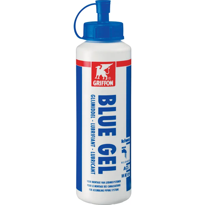 Zojuist toegevoegd - GRIFFON Blue Gel glijmiddel voor manchet verbinding Kiwa - knijpfles 250 gram