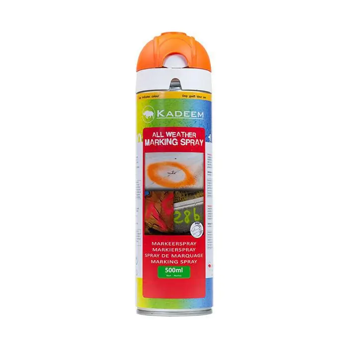 Eenvoudig retourneren | Kadeem Tijdelijke markingspray op kalkbasis