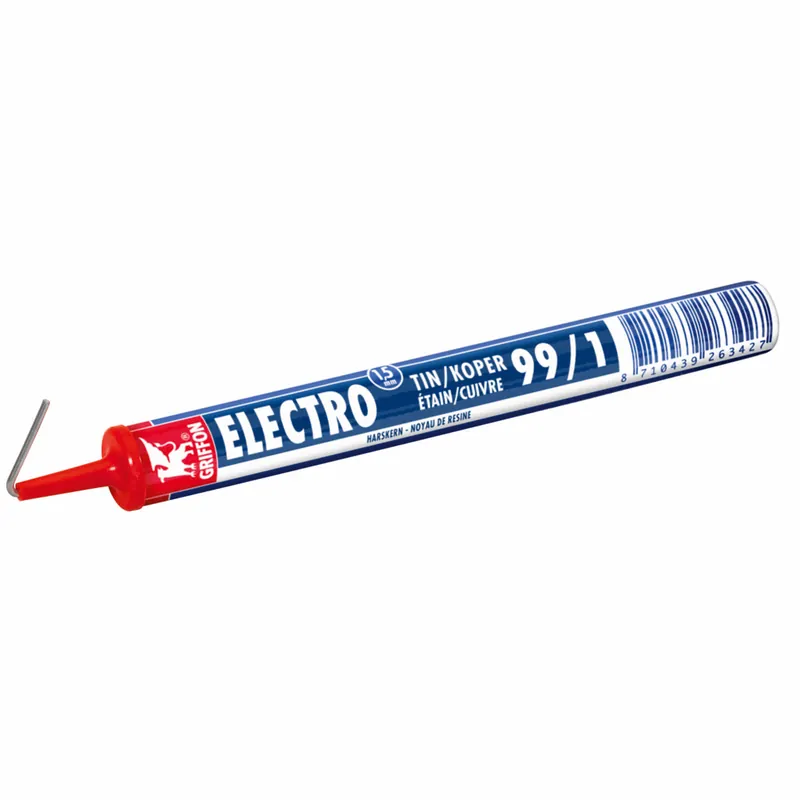 GRIFFON draadsoldeer Electro tin/koper 99/1 met harskern diameter 1,5mm lengte 3 meter - Actie loopt bijna af
