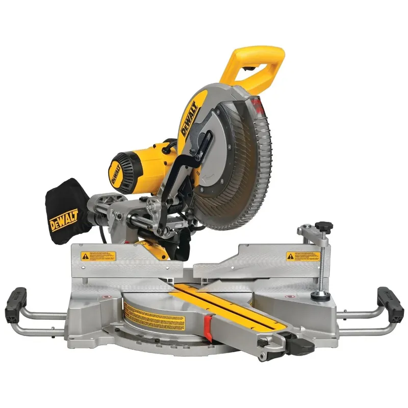 Lage prijs | DeWALT telescopische afkortzaag met XPS 305mm 1675W 230V dubbel verstek en kantelbaar