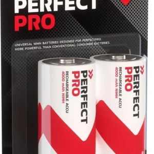 Direct beschikbaar - PerfectPro Oplaadbare C batterijen NiMH 4000mAh - 2 stuks