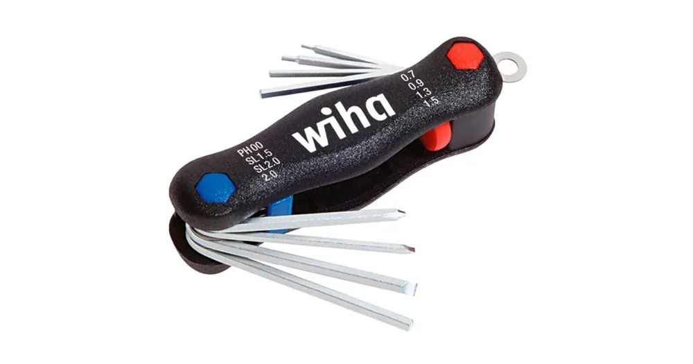 Wiha Multitool Mini PocketStar (Zwart, 8-delig) - Opruiming