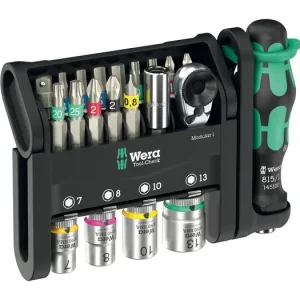 Wera Tool-Check Modular 1, 21‑delig bitset (Zwart/groen) | Outlet