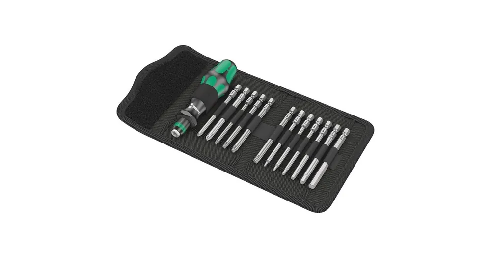 Wera Bicycle Set 2 bitset (Zwart/groen) - Nieuw binnen
