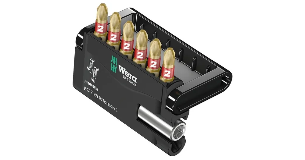 Wera Bit-Check 7 PH BiTorsion 1 bitset (7-delig) - Rechtstreeks van de fabrikant