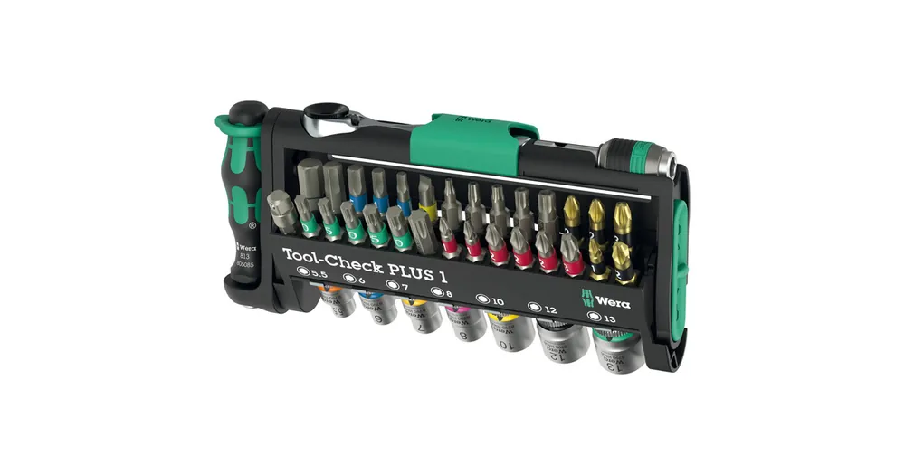 Laatste kans | Wera Tool-Check PLUS 1, 39-delig bitset (Zwart/groen)