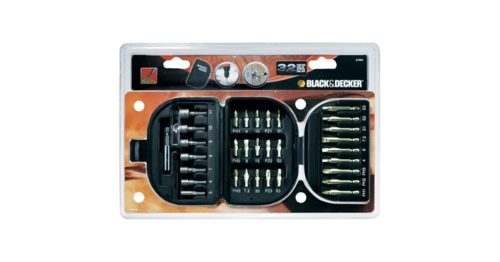 Profiteer nu | BLACK+DECKER Schroefbit-Set A7094 boor- en bitset (32-delig)