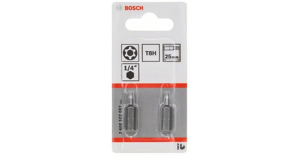 Bosch T8H security torx bit (2 stuks) | Flitsaanbieding