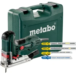 Snelle verzending | Metabo STE 100 QUICK SET Decoupeerzaag incl. 20 decoupeerzaagbladen in koffer - 710W - T-greep - variabel