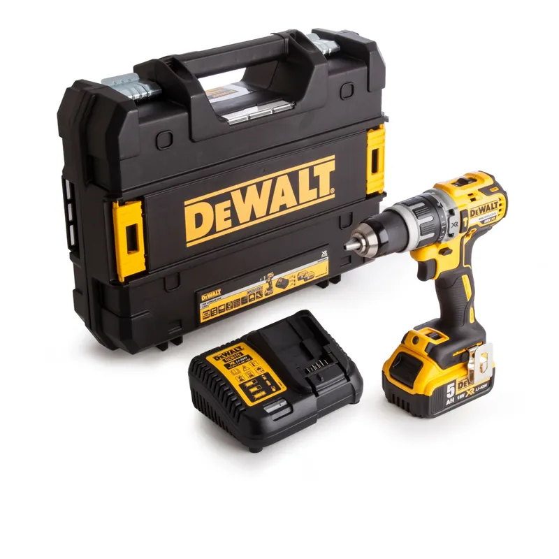 Dagdeal - DeWALT DCD796P1 18V Li-ion XR accu klopboor /schroefmachine set (1x 5.0Ah accu) in koffer- koolborstelloos