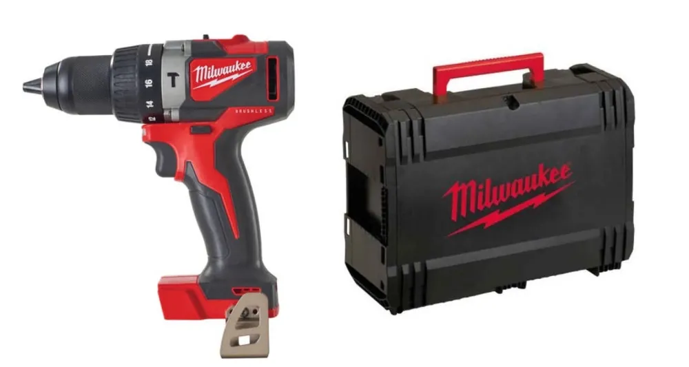 Aanbieding loopt bijna af - Milwaukee M18 BLPD2-0X 18V Li-Ion accu klopboor- /schroefmachine body in HD box - Koolborstelloos - 82Nm