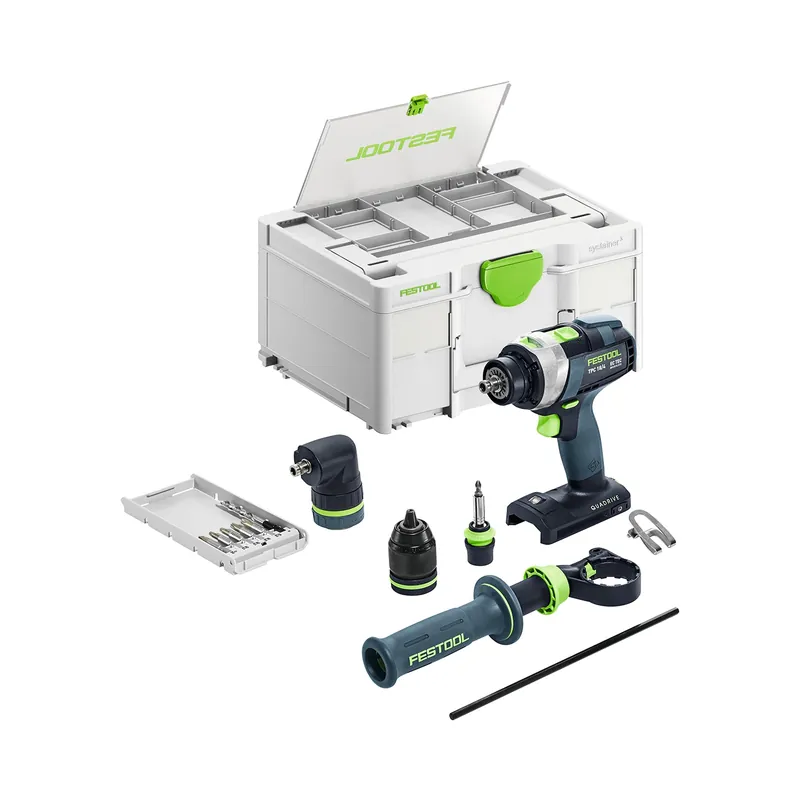 Actie loopt bijna af | Festool TPC 18/4 I-Basic-Set 18V Li-Ion accu klopboormachine body incl. accessoires in systainer - 75Nm