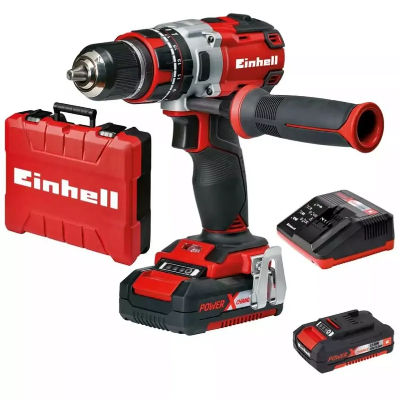 Einhell TE-CD 18-2 Li-i KIT 18V Li-Ion accu klopboor- /schroefmachine set (2x 2.0Ah accu) - koolborstelloos | Hoge kwaliteit
