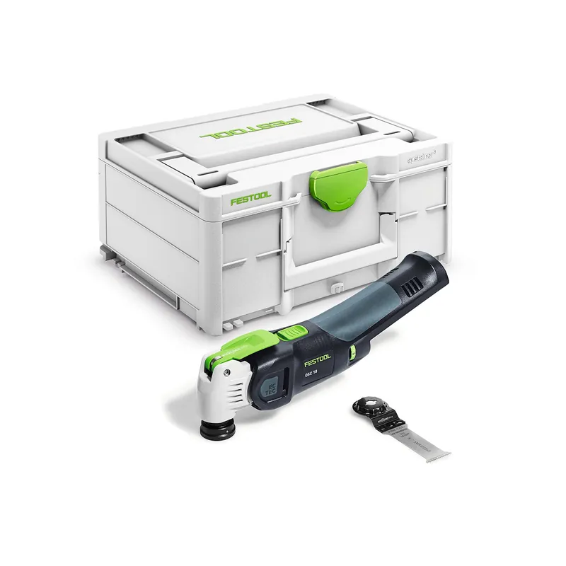 Festool OSC 18 E-Basic 18V Li-Ion accu oscillerende multitool body in systainer - koolborstelloos | Voordelig