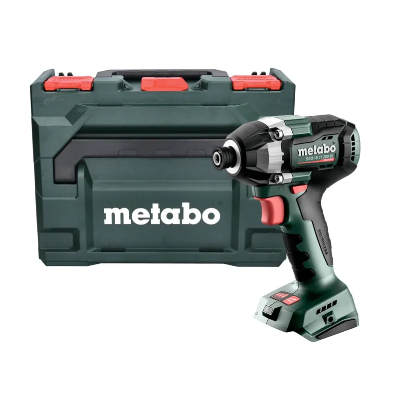 Direct bestellen | Metabo SSD 18 LT 200 BL 18V Li-Ion accu slagmoersleutel body in Metabox - koolborstelloos