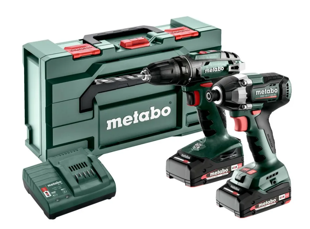 Metabo Combo Set 2 8 1 Li-Ion accu combiset in MetaBox (2x 2.0Ah) - Korting