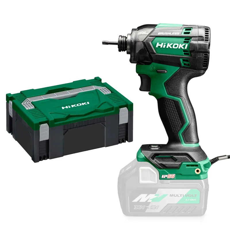 Voordeelprijs | HiKOKI WH18DC W2Z Accu Slagschroevendraaier 1/4" 18V - BL - 210 Nm - IP56 - MV - EXCLUSIVE in HSC II