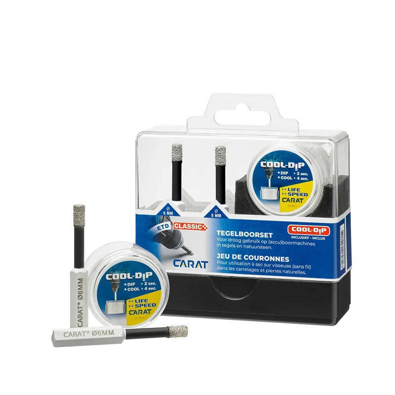 Net gelanceerd | Carat ETDC66CA26 Tegelboor 6 mm - 2st + cooldip