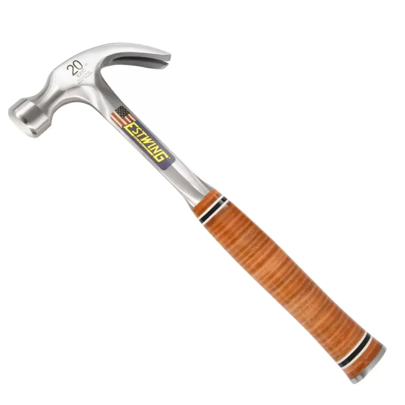 Estwing E20C Gebogen klauwhamer - leren handgreep - Net gelanceerd