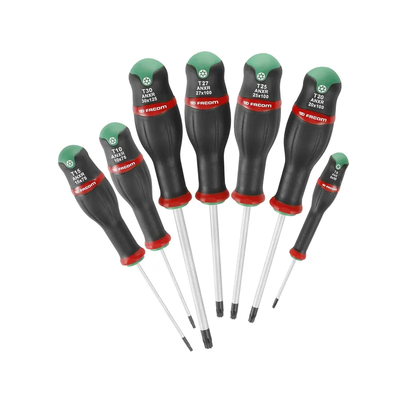 Aanbieding loopt bijna af | Facom ATXR.J7PB 7-delige Protwist Schroevendraaierset - TX/Resistorx
