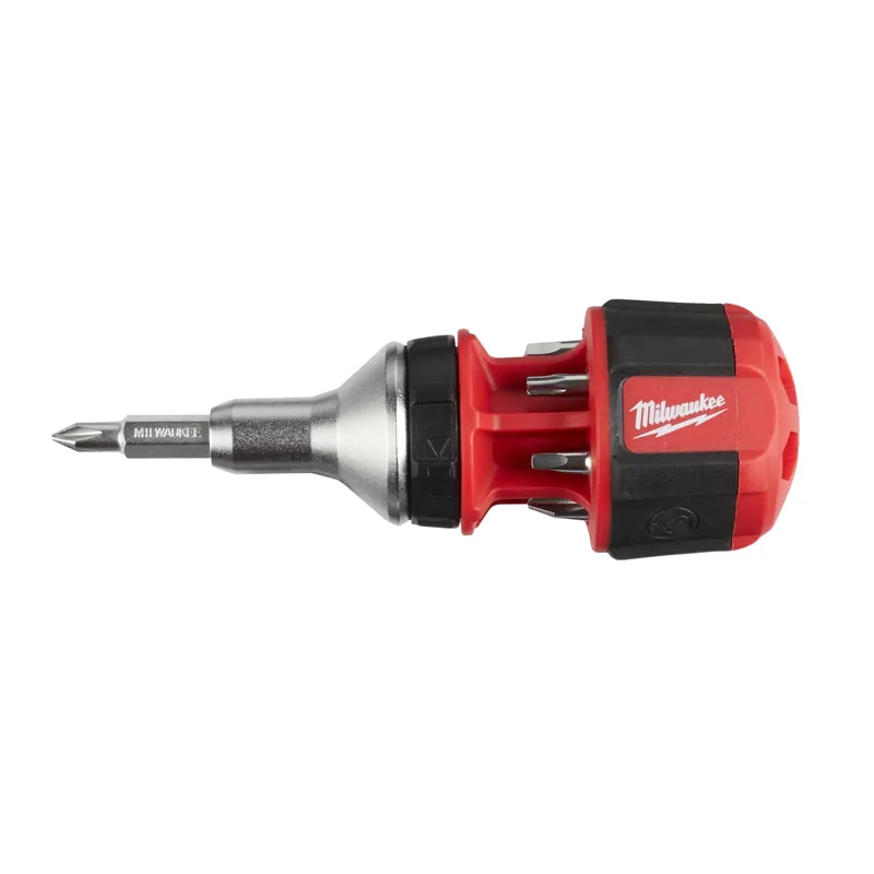Topdeal - Milwaukee 4932471868 8 in 1 Compacte ratel multi-bit schroevendraaier