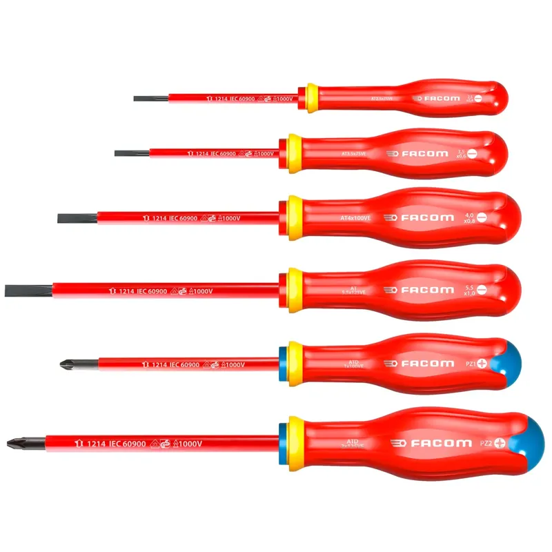 Voordelig - Facom ATDVE.J6PB 6-delige Protwist VDE Schroevendraaierset - PZ/SL