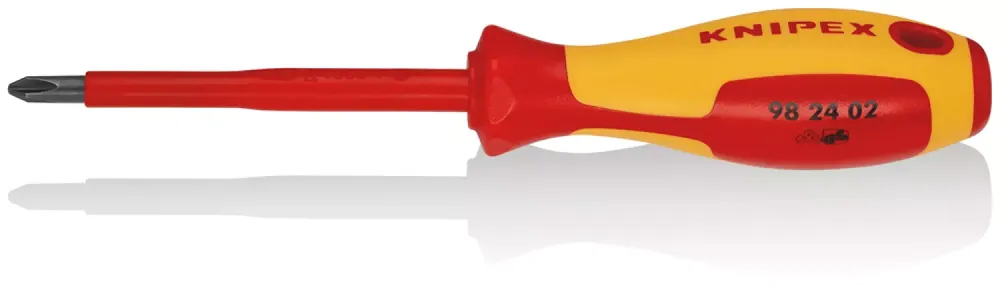 Rechtstreeks van de fabrikant - Knipex 98 24 02 Schroevendraaier - Phillips - PH2 x 100mm