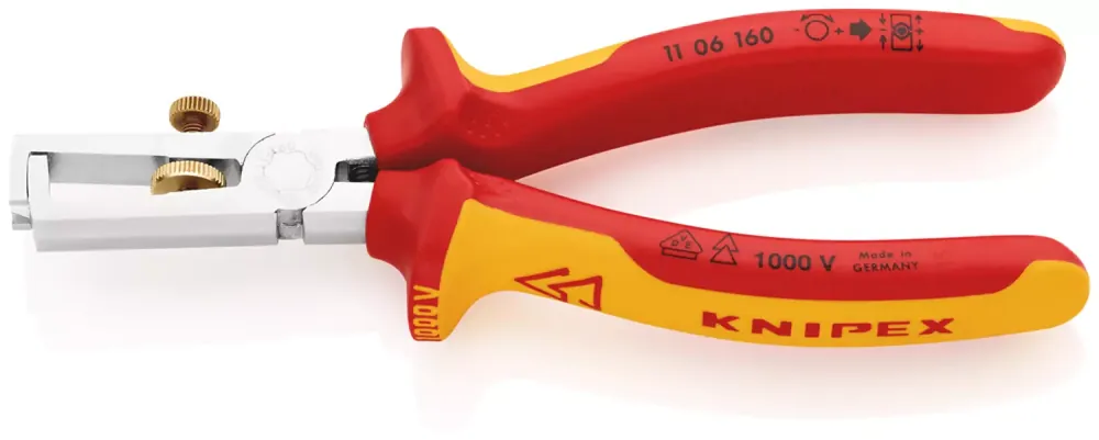 Direct leverbaar | Knipex 1106160 VDE Afstriptang - 160mm