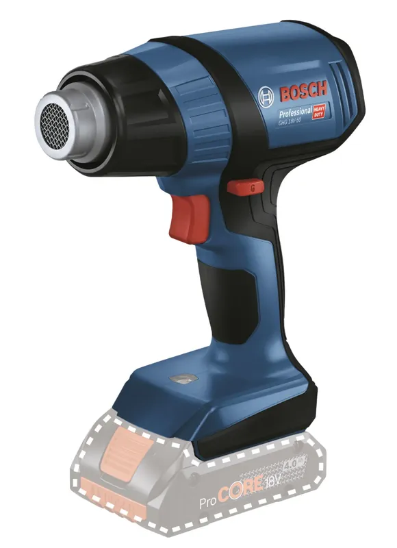 Professionele kwaliteit - Bosch GHG18V-50 heteluchtblazer (18V)