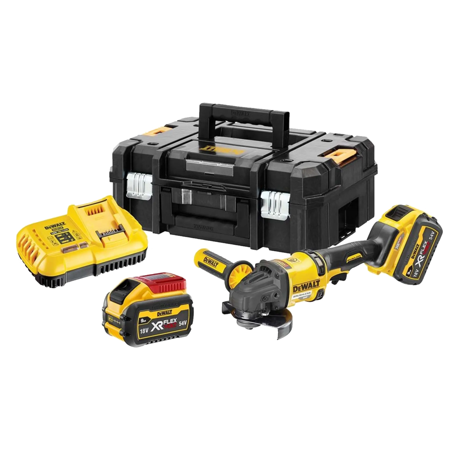 Aanrader - DeWALT DCG418X2 Accu haakse slijper (54V - 2 x 9 Ah Li-ion FLEXVOLT)