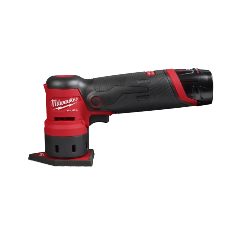 Aanbieding | Milwaukee M12 Fuel FDSS-422X accu detailschuurmachine (1,5 mm slag, 2 accu’s)