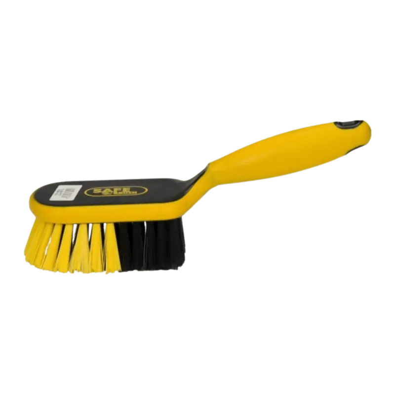 Prijsverlaging | Safe Brush handborstel soft grip breed hard (0,5 mm, kunststof haren)