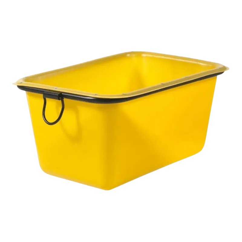 Lecot rechthoekige mortelbak (1050x740x500 mm, 200 l, geel) | Online bestelbaar