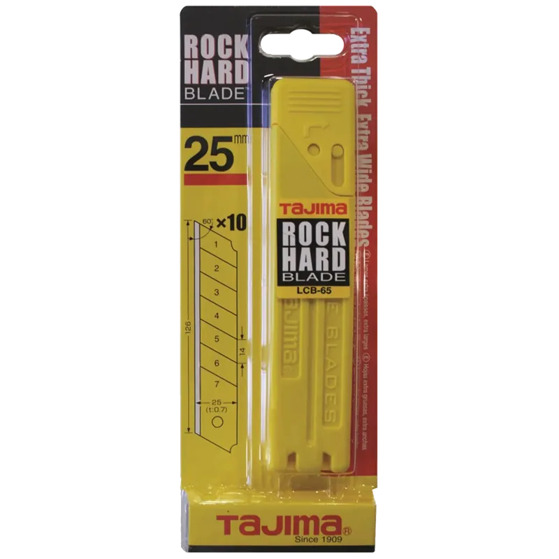 Net toegevoegd - Tajima TJ LCB65 vervangmesjes (25 mm, roestvrijstaal)