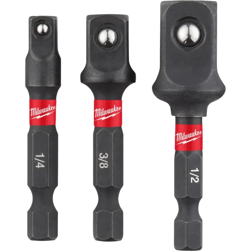 Milwaukee Shockwave doppen adapterset (3 stuks) - Extra voordeel
