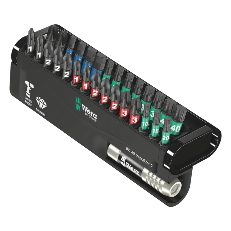 Wera Bit-Check 30 Impaktor 2 (30-delig) - Op = op
