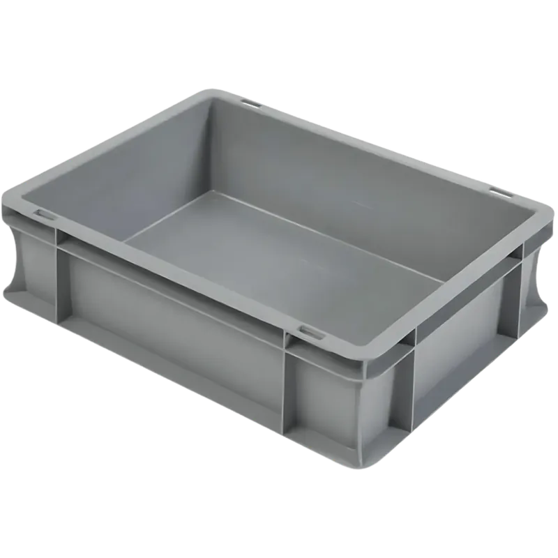 Plastibac Euronorm bak (400 x 300 x 120 mm, grijs, gesloten wand en bodem) | Online kopen