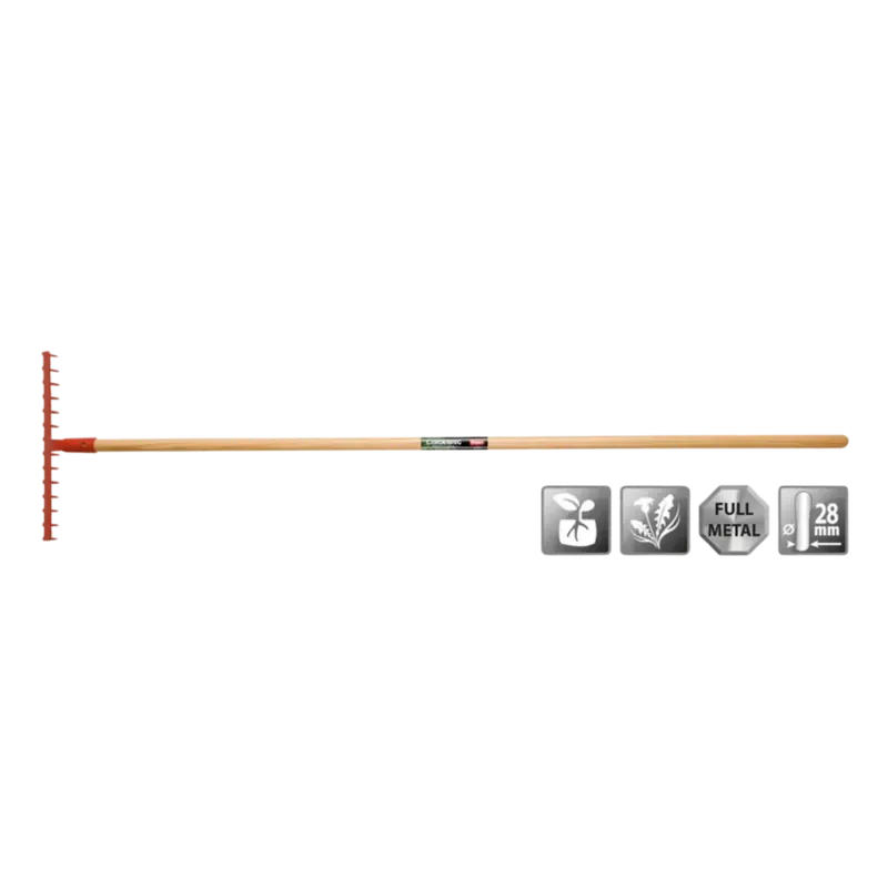 Polet 0302141 Tuinhark (14 tanden, 410 mm, essen steel 1600 mm) | Trending