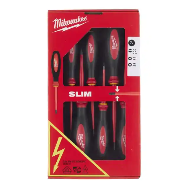 Korting | Milwaukee Schroevendraaierset 2 VDE slim (7-delig)