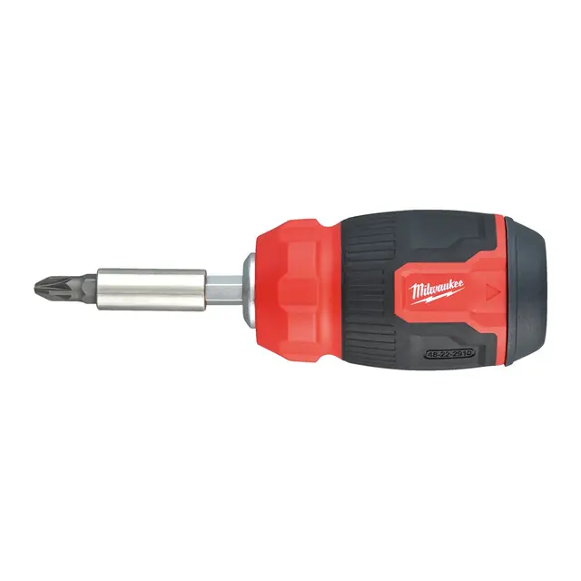 Milwaukee Schroevendraaier multi-Bit 8 in 1 compact - Tijdelijk aanbod