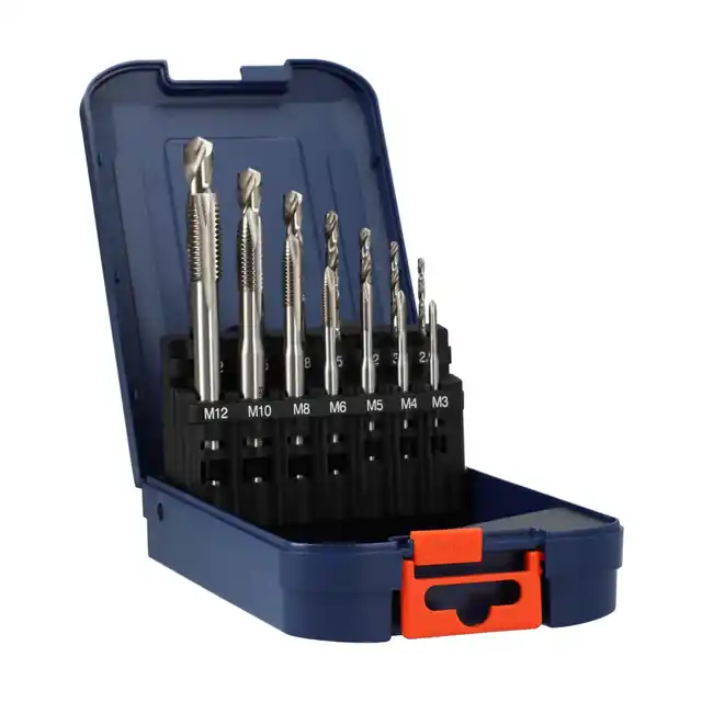 Superprijs - Rotec HSS-E Machinetappen- en Borenset Type ‘320 - Doorlopend - M3-M12 - 7+7-delig